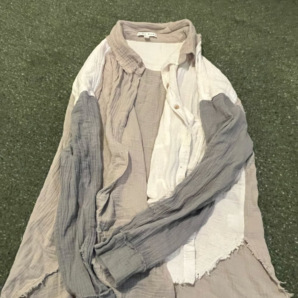 Miou Muse - Color Block Button Up - image 3